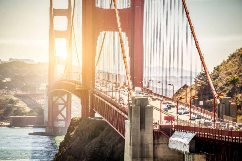 El puente Golden Gate, una imponente estructura colgante