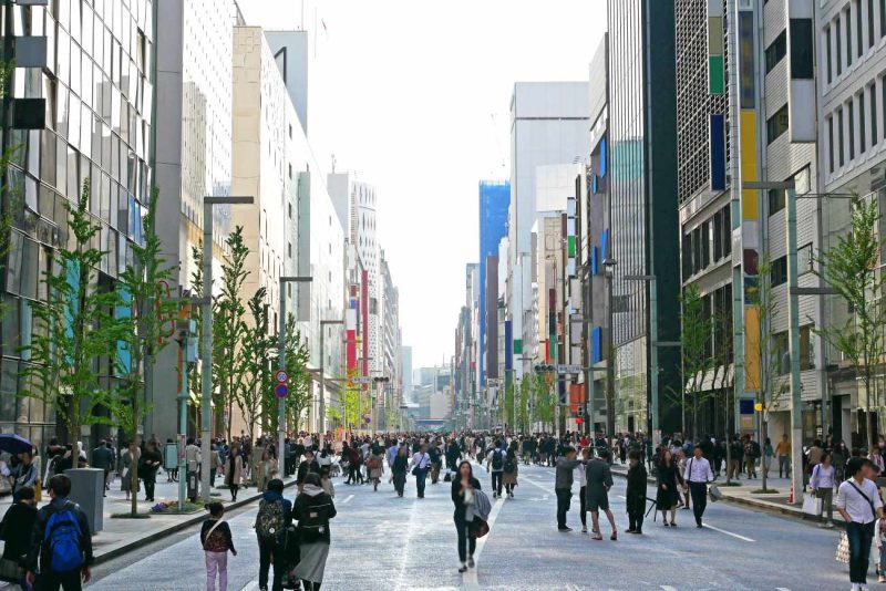 Ginza, ideal donde dormir en Tokio si buscas zonas elegantes y de compras