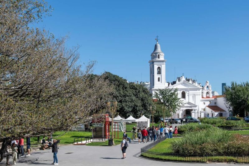 El barrio de la Recoleta en Buenos Aires