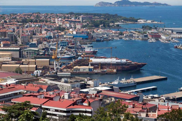 Admirar la inmensidad del puerto de Vigo