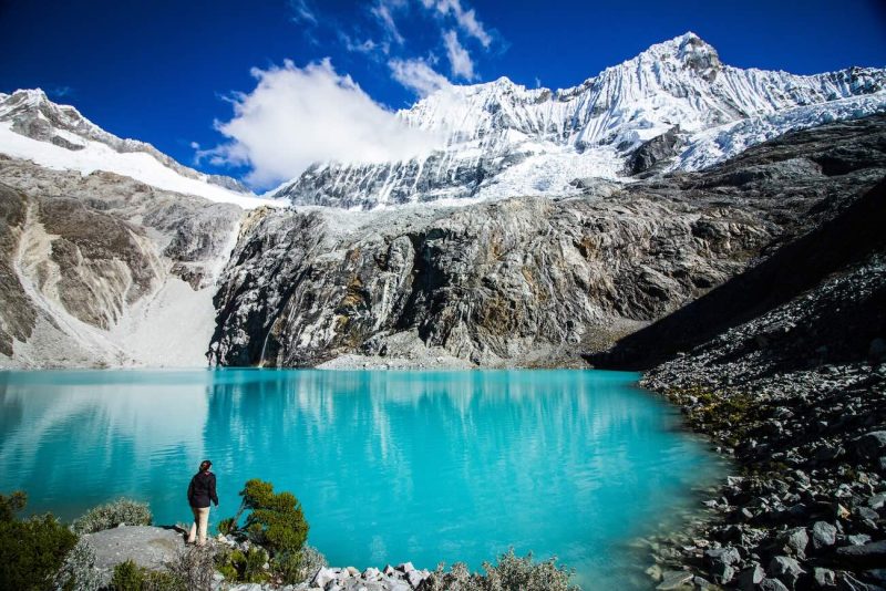 La gran cordillera glaciar en el Parque Nacional Huascarán